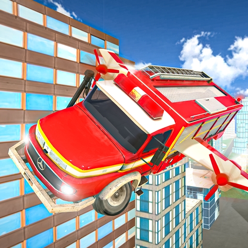 Play Flying Fire Truck Driving Sim